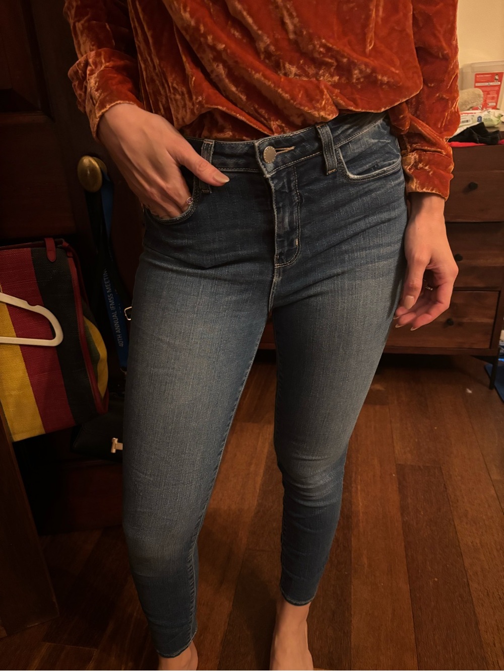 L’AGENCE mid rise skinny jeans